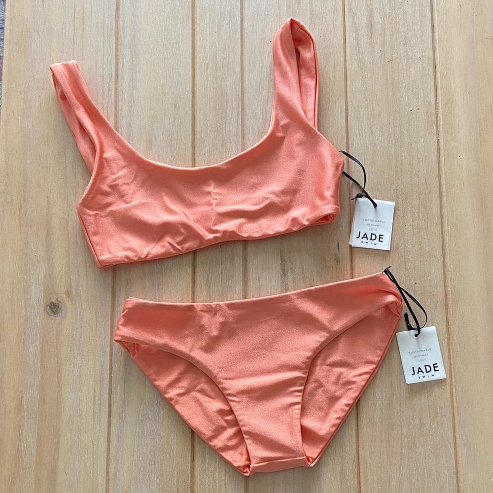 Jade Swim Bikini SET: NWT XS Bottoms, Small Top
